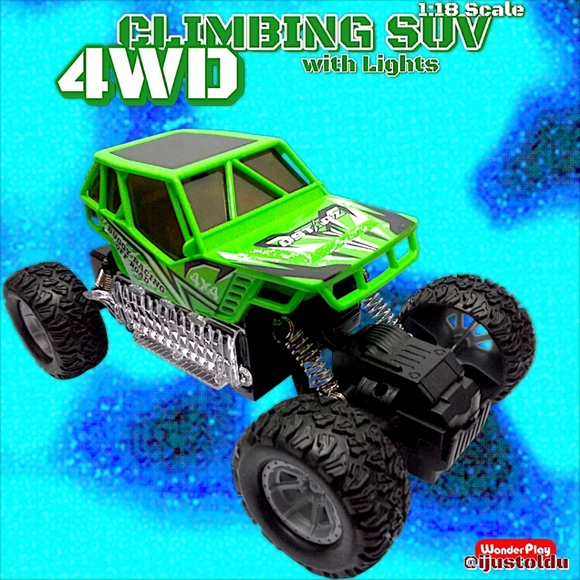 Wonder Play Remote Controlled Climbing SUV with 4WD & 3D Lights | Rechargeable - Picture 6 of 17